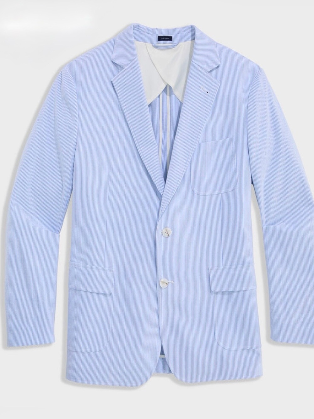 Vineyard Vines Light Blue Seersucker Sport Coat